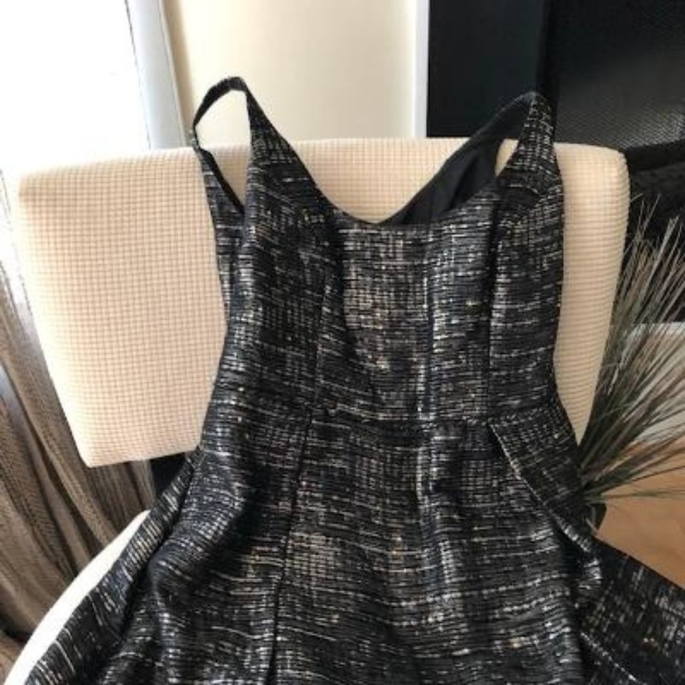 Black and silver gown